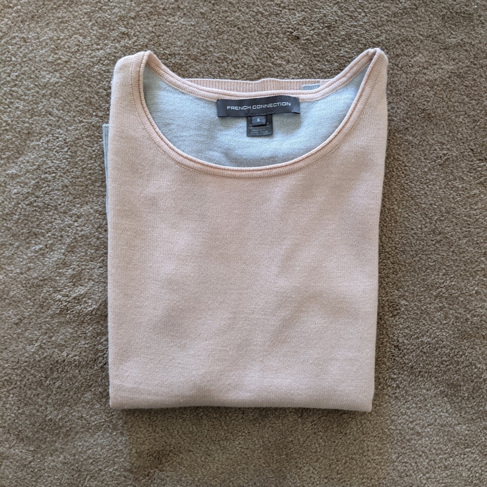 NWOT French Connection color block sweater